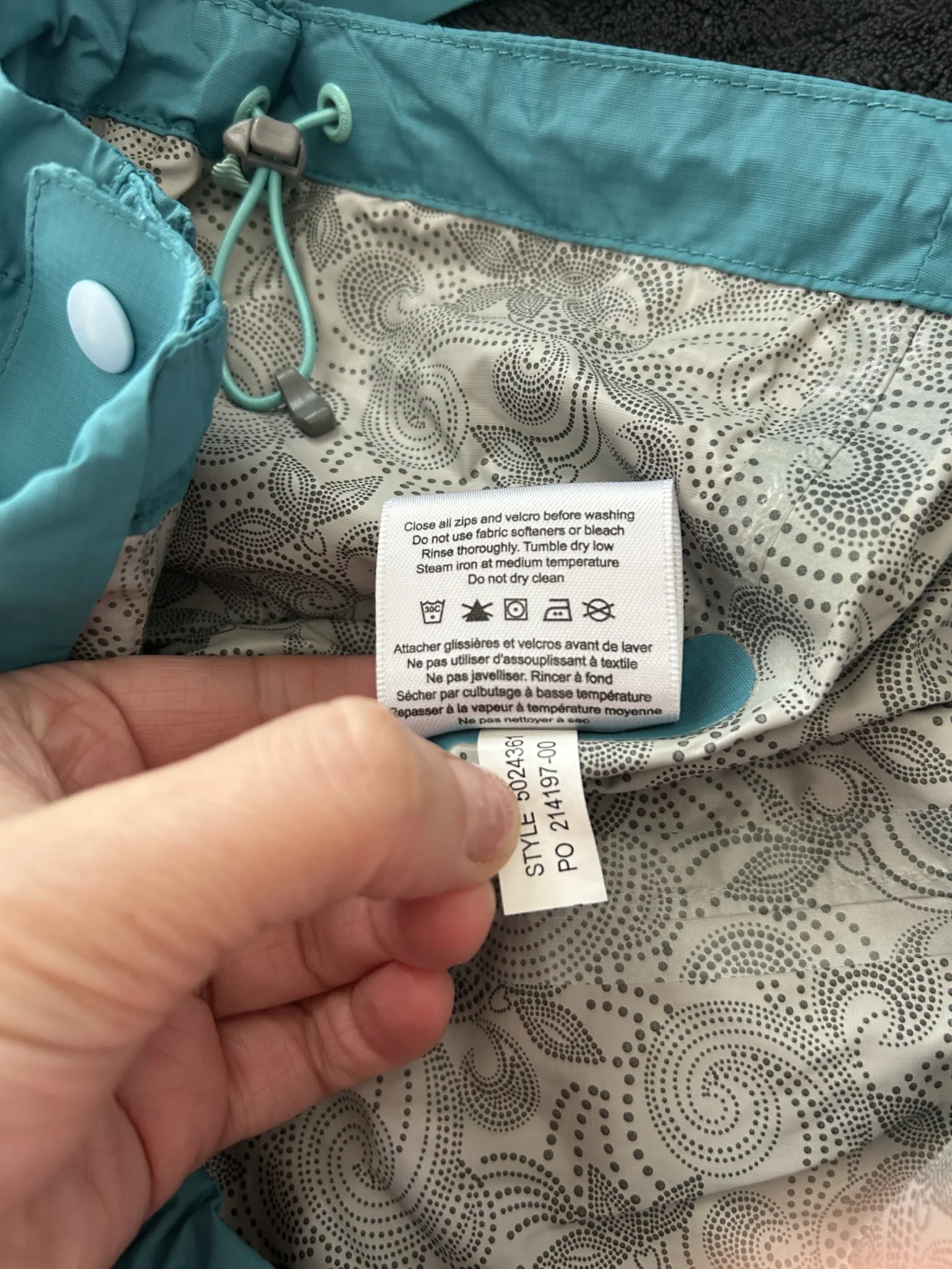 Image for Manteau Imperméable Technique MEC – Turquoise – Taille S – Excellent État