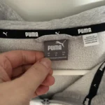 Thumbnail for Coton Ouaté Zippé Puma (Hoodie) – Gris Chiné – Taille Médium – Très Bon État