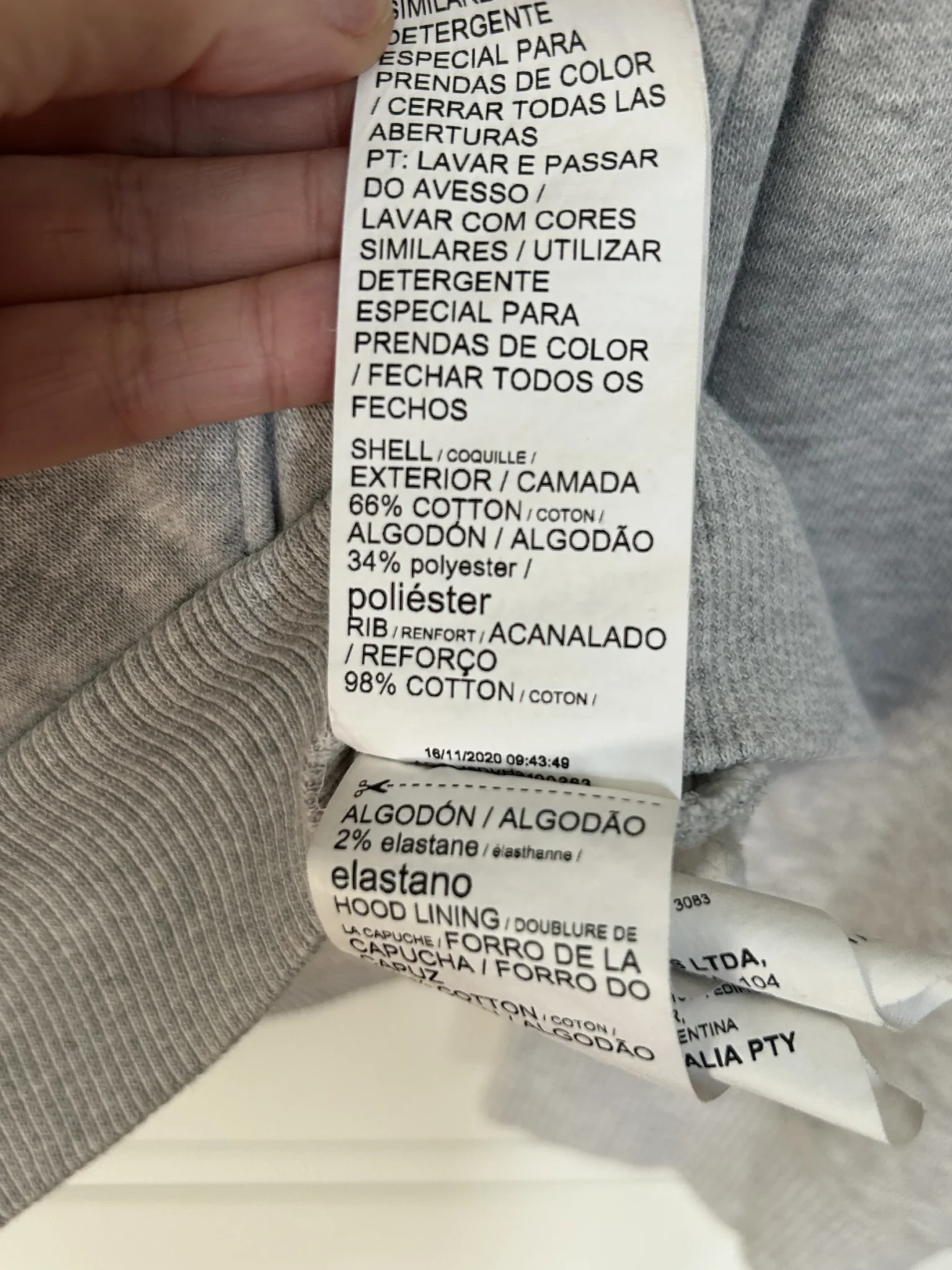 Image for Coton Ouaté Zippé Puma (Hoodie) – Gris Chiné – Taille Médium – Très Bon État