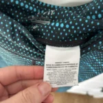 Thumbnail for Leggings de Course Nike Dri-FIT Capri – Motif Pois Turquoise – Taille Small – Excellent État