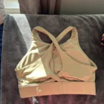Thumbnail for Brassière de Sport Fabletics Col Montant – Beige – Taille Small – Excellent Ét