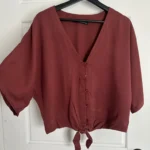 Featured thumbnail for Blouse rose corail foncé
