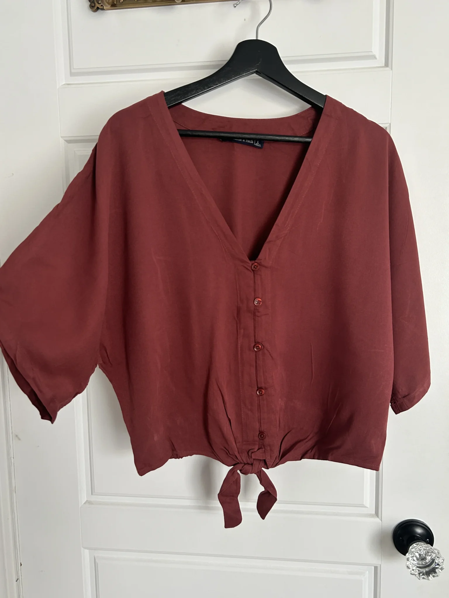 Featured image for Blouse rose corail foncé