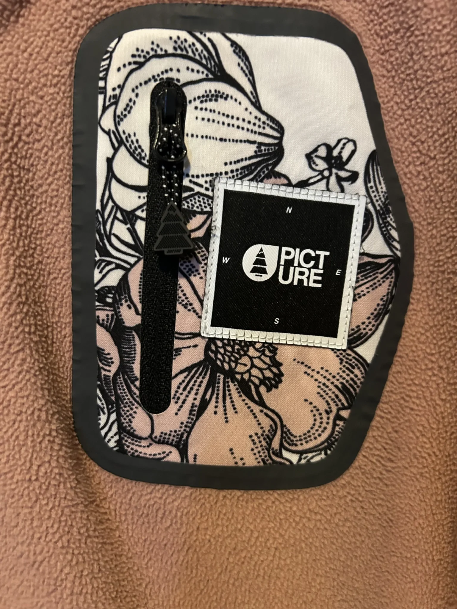 Image for Chandail Polaire Picture Organic Col Pression – Rose Poussiéreux – Taille Médium – Très Bon État