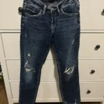 Featured thumbnail for Capris Silver Jeans Co. Modèle Sam – Coupe Boyfriend – Taille W26 L27 – Excellent État