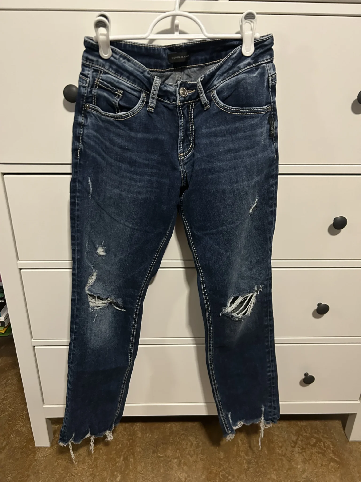 Featured image for Capris Silver Jeans Co. Modèle Sam – Coupe Boyfriend – Taille W26 L27 – Excellent État