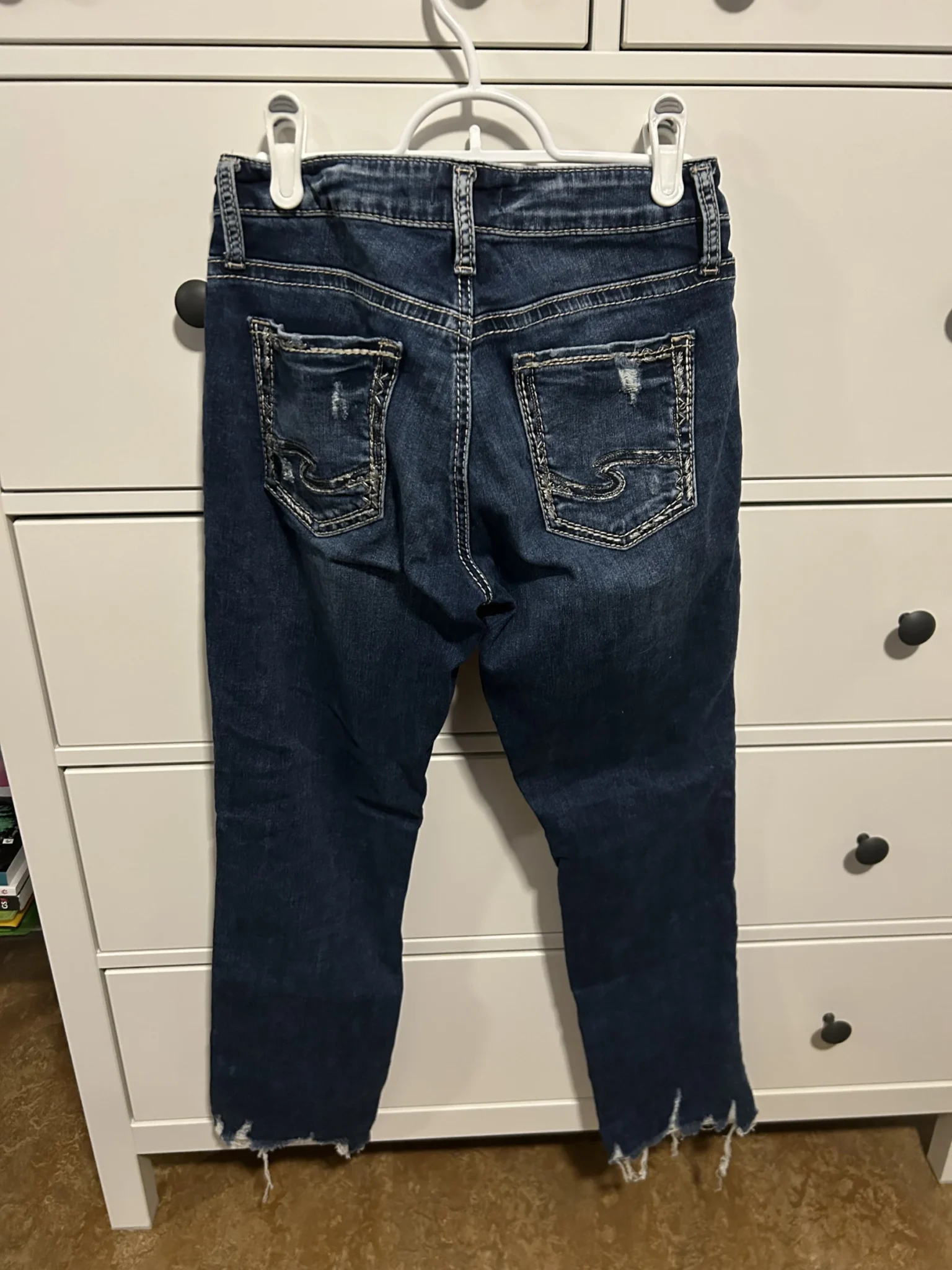 Image for Capris Silver Jeans Co. Modèle Sam – Coupe Boyfriend – Taille W26 L27 – Excellent État