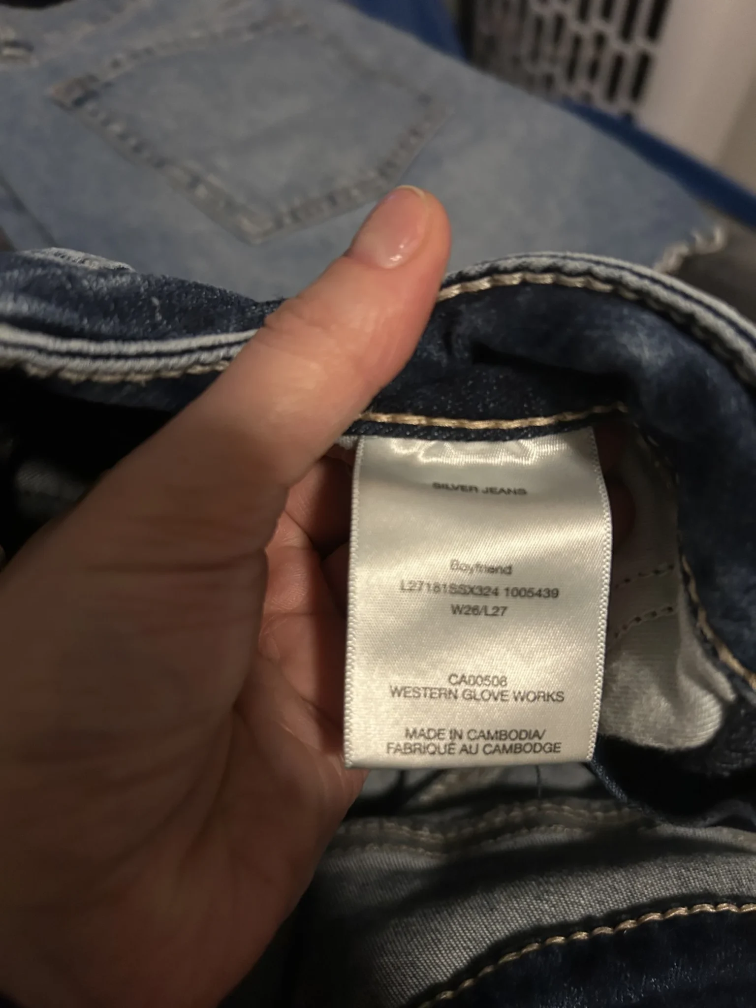 Image for Capris Silver Jeans Co. Modèle Sam – Coupe Boyfriend – Taille W26 L27 – Excellent État