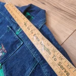 Thumbnail for S-M | Vintage jeans jacket with tartan lining made in Canada