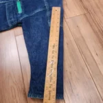 Thumbnail for S-M | Vintage jeans jacket with tartan lining made in Canada