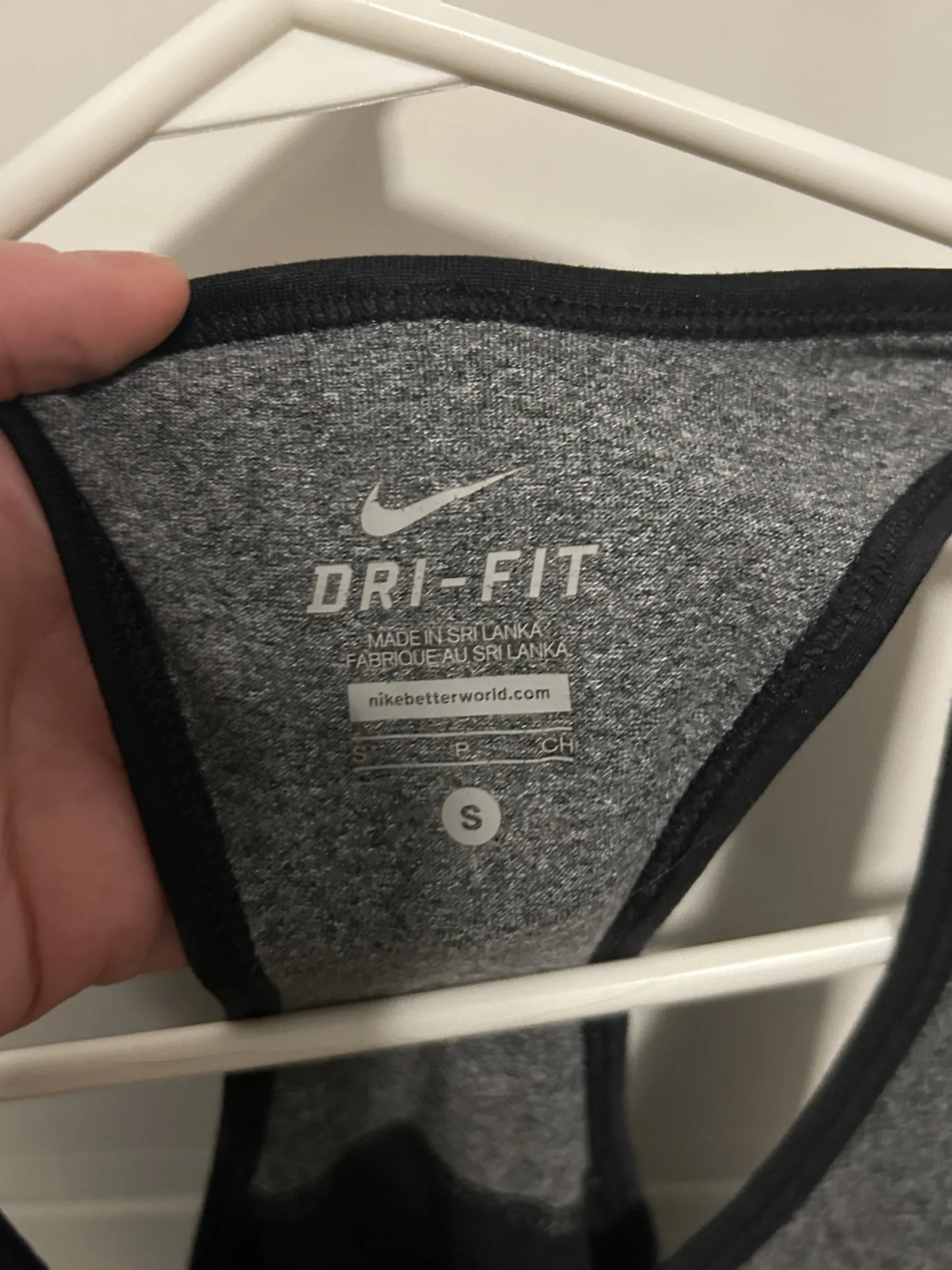Image for Camisole Nike Dri-FIT Color-block – Gris & Noir – Taille Small – Excellent État