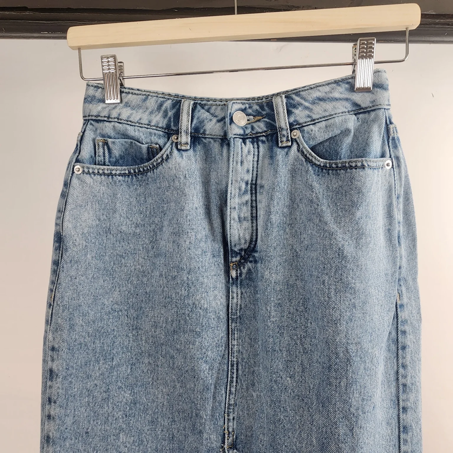 Image for XS | Jupe longue en jeans en coton bio