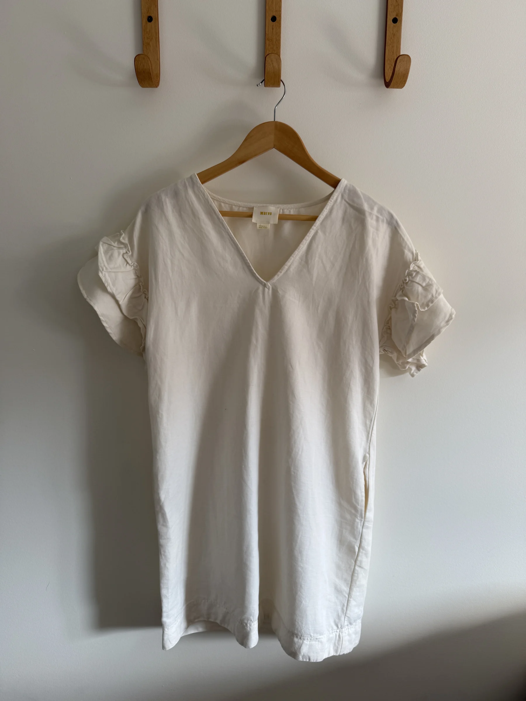 Robe en lin blanc naturel Maeve seconde main