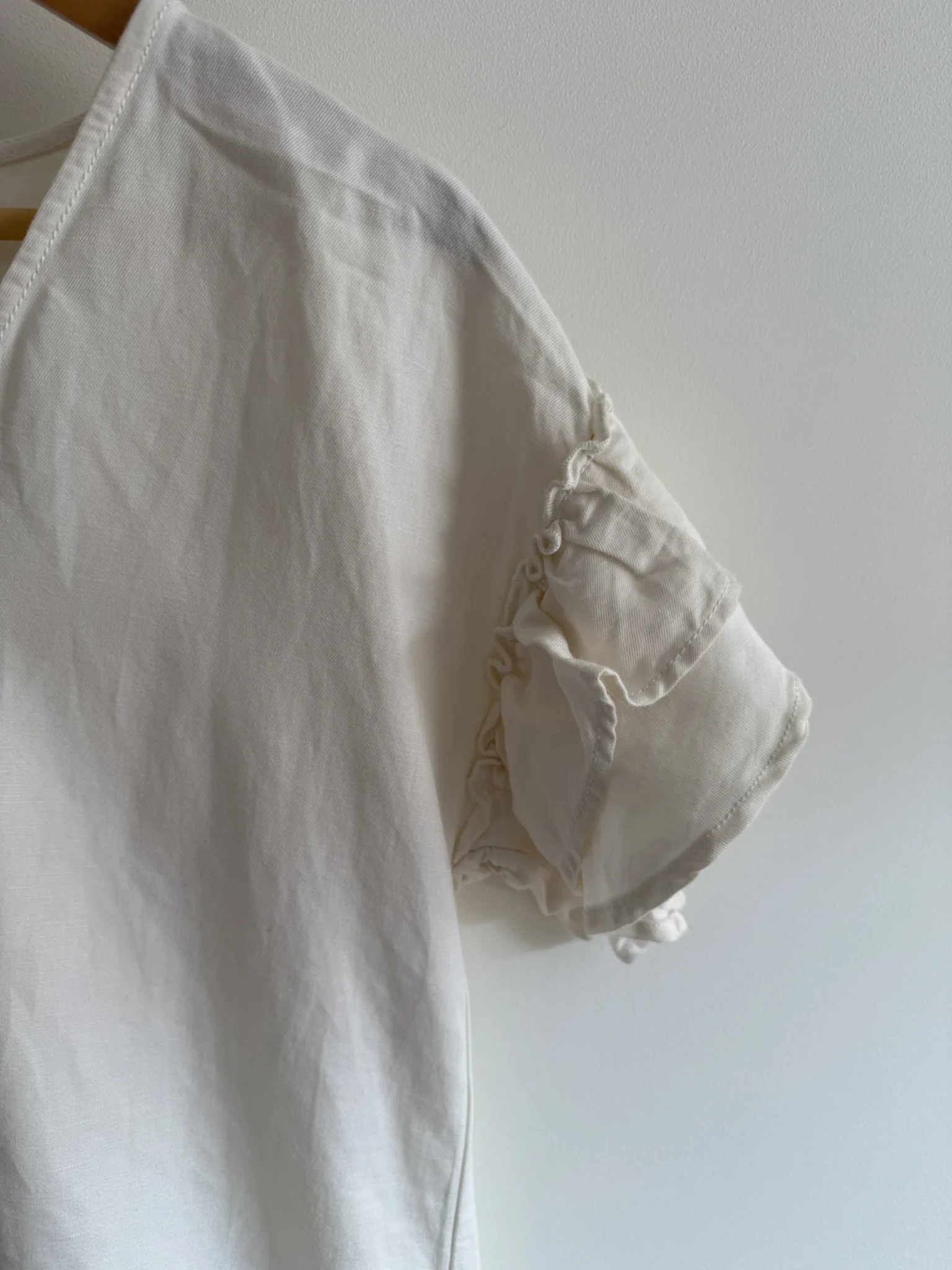 Image for Robe en lin blanc naturel