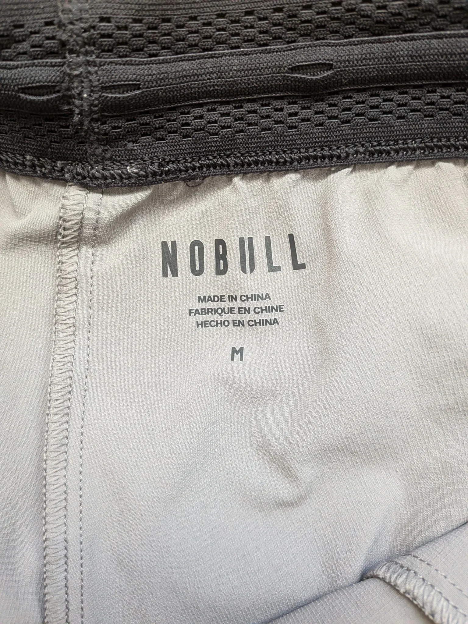 Image for NOBULL men's sports trousers size M grey sweatpants