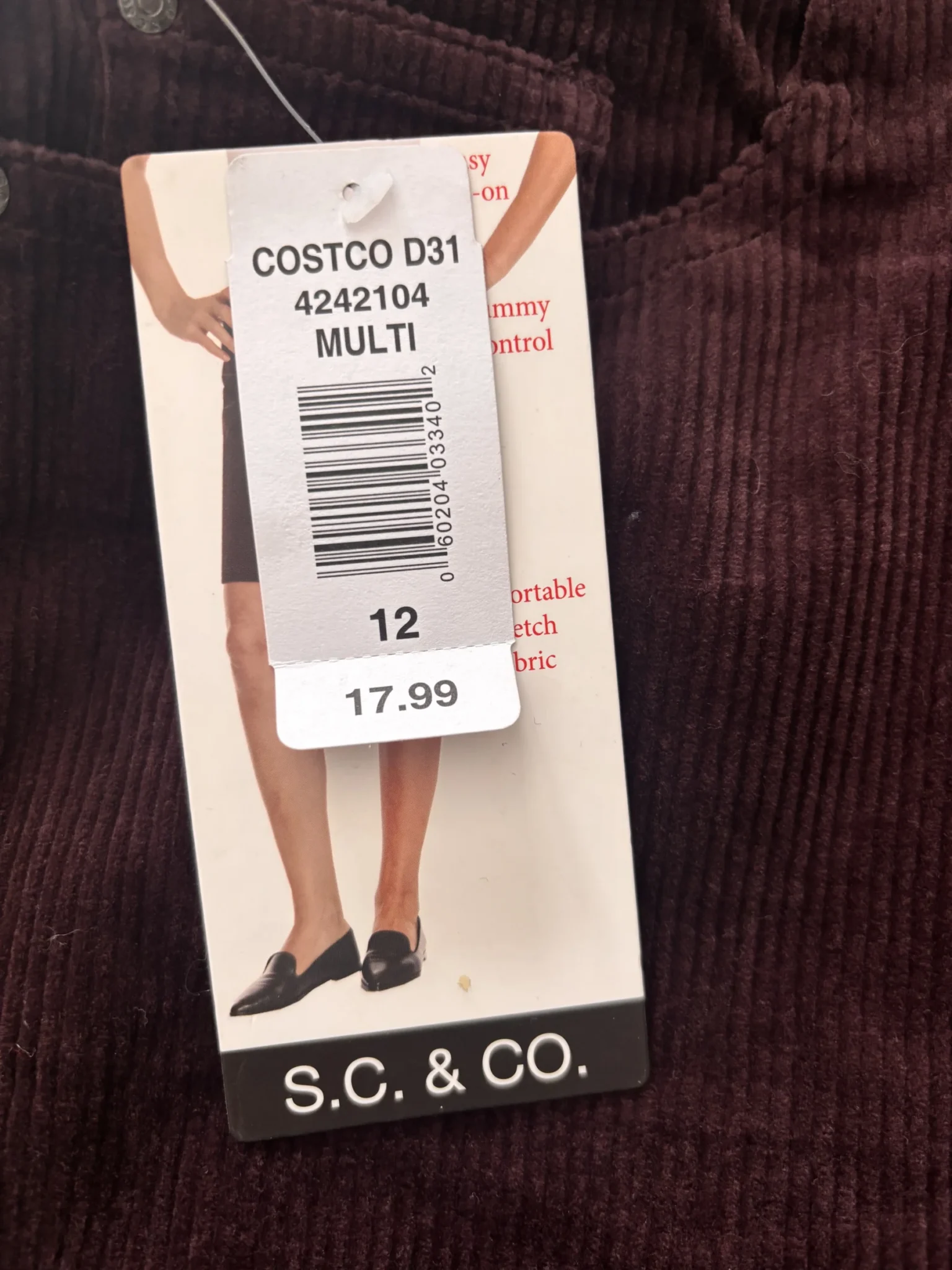 Image for Jupe en corduroy