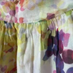 Thumbnail for Jupe acolé multicolore fluide – imprimé aquarelle – taille 4 (S/M) – été bohème chic
