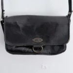 Thumbnail for Sac en cuir noir vintage