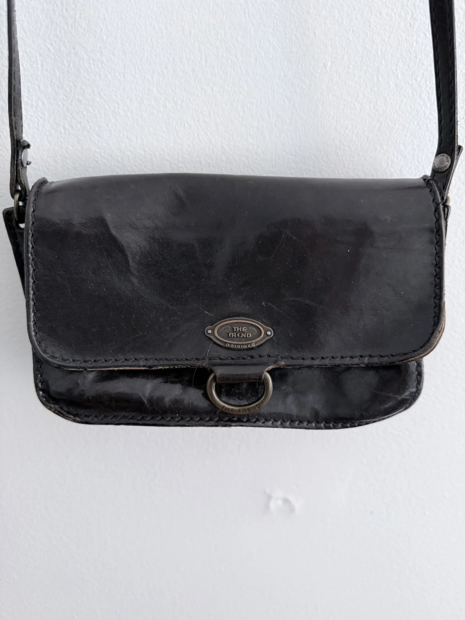Image for Sac en cuir noir vintage