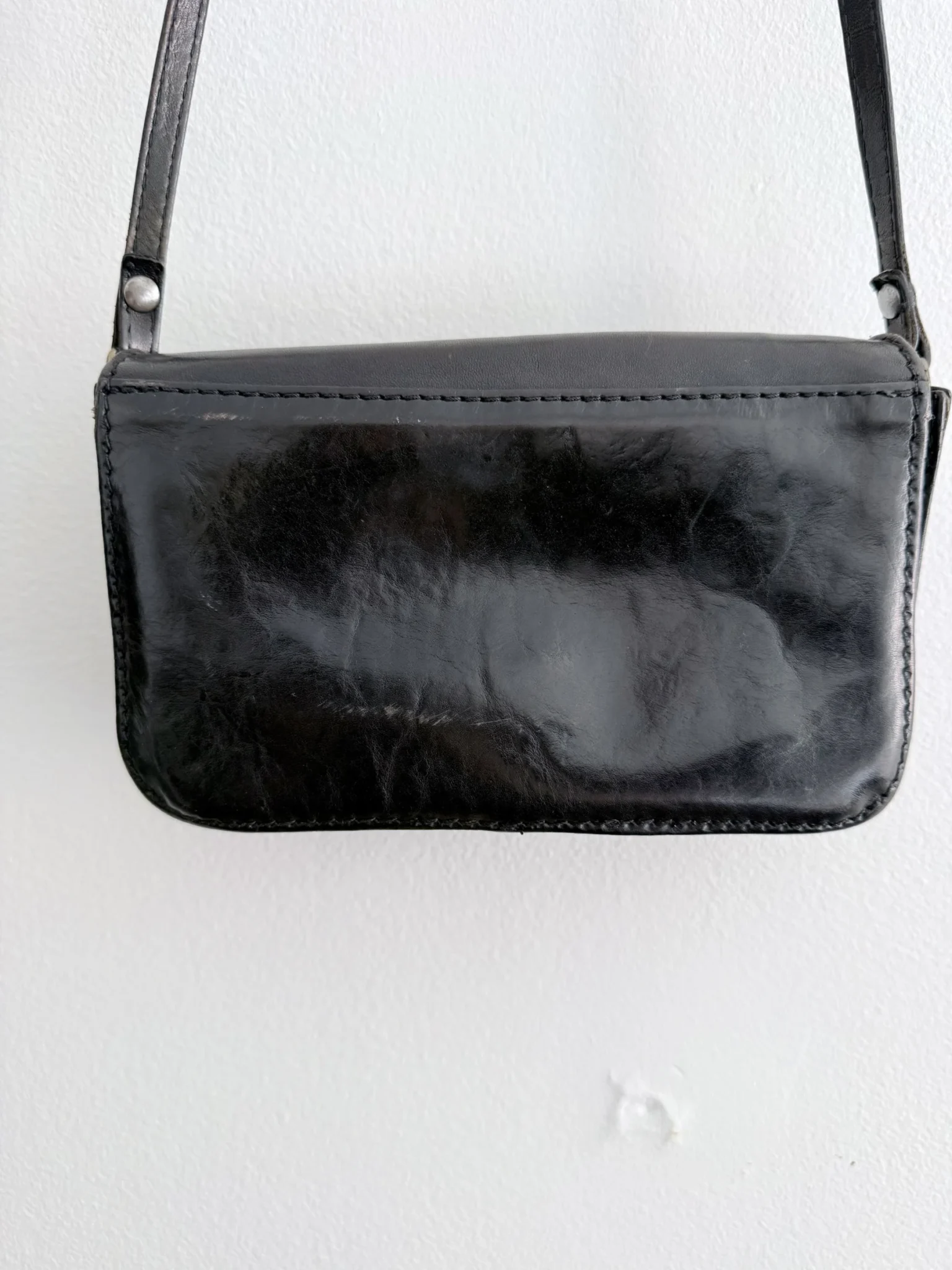 Image for Sac en cuir noir vintage