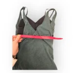 Thumbnail for Women's 2 Lululemon Twist & Turn Tank Heathered Fuel Green / Black (Bleu Marine & Noir)