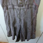 Thumbnail for N.T.S Diamonds Forever 100% Linen Mid-Length V Neck Dress