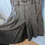 Thumbnail for N.T.S Diamonds Forever 100% Linen Mid-Length V Neck Dress
