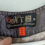 Thumbnail for N.T.S Diamonds Forever 100% Linen Mid-Length V Neck Dress