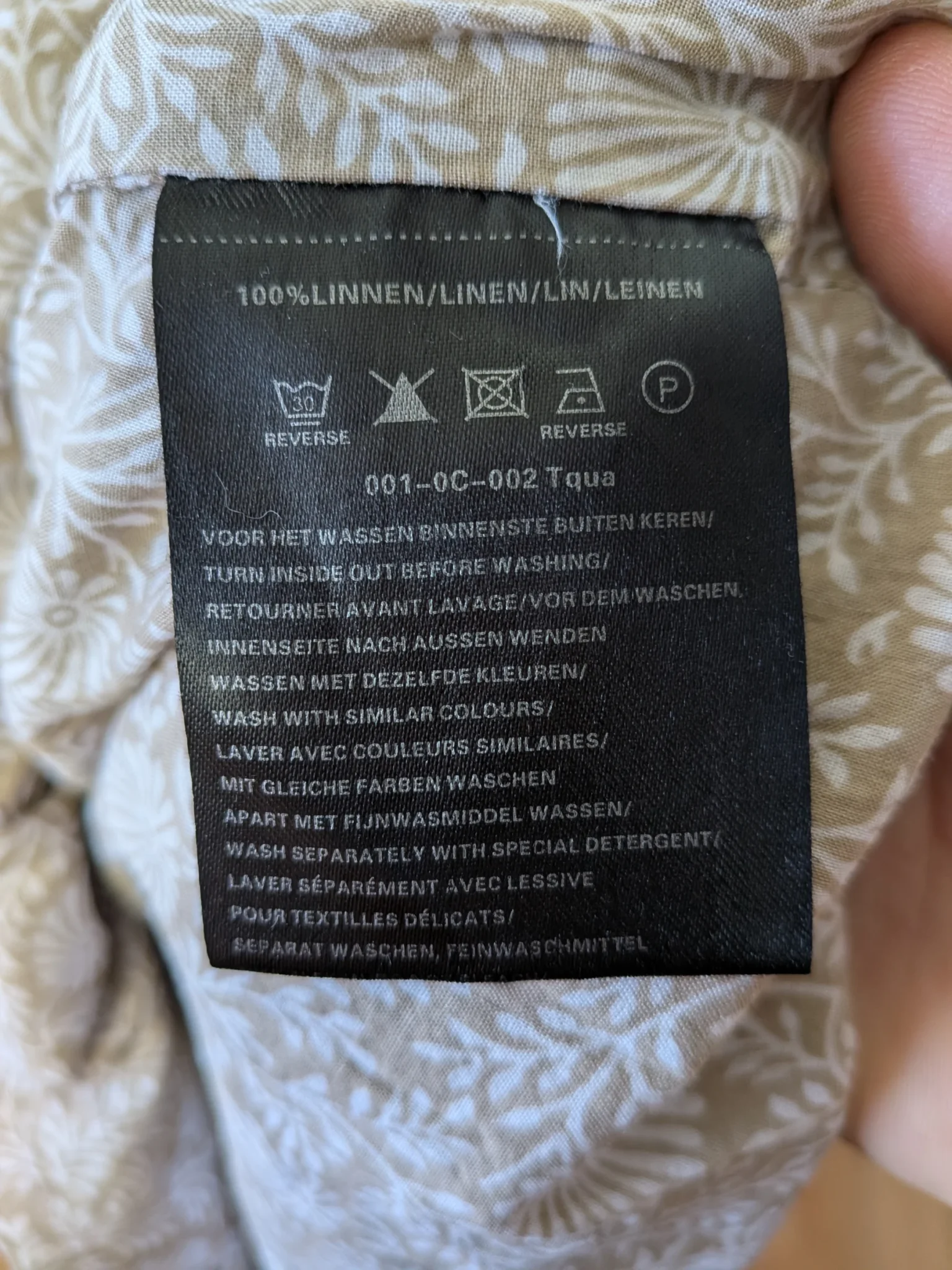 Image for N.T.S Diamonds Forever 100% Linen Mid-Length V Neck Dress