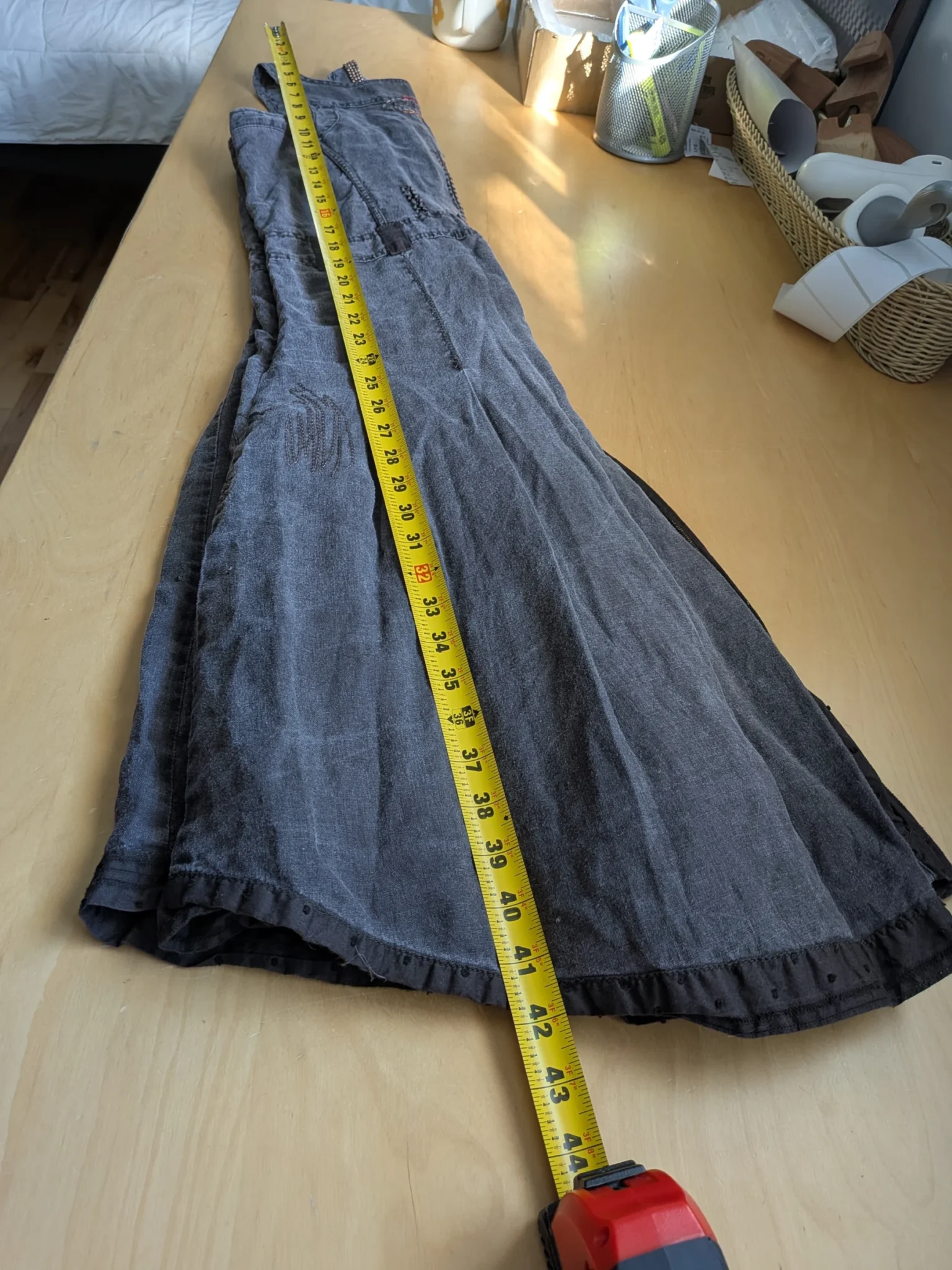 Image for N.T.S Diamonds Forever 100% Linen Mid-Length V Neck Dress