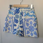 Thumbnail for ZARA Women's high waist shorts size XS Blue and cream