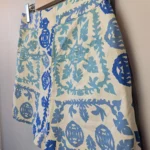 Thumbnail for ZARA Women's high waist shorts size XS Blue and cream