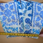 Thumbnail for ZARA Women's high waist shorts size XS Blue and cream