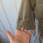 Thumbnail for SANDWICH Short dress 100% Linen Cream and Khaki with pockets Lightweight size 4 US