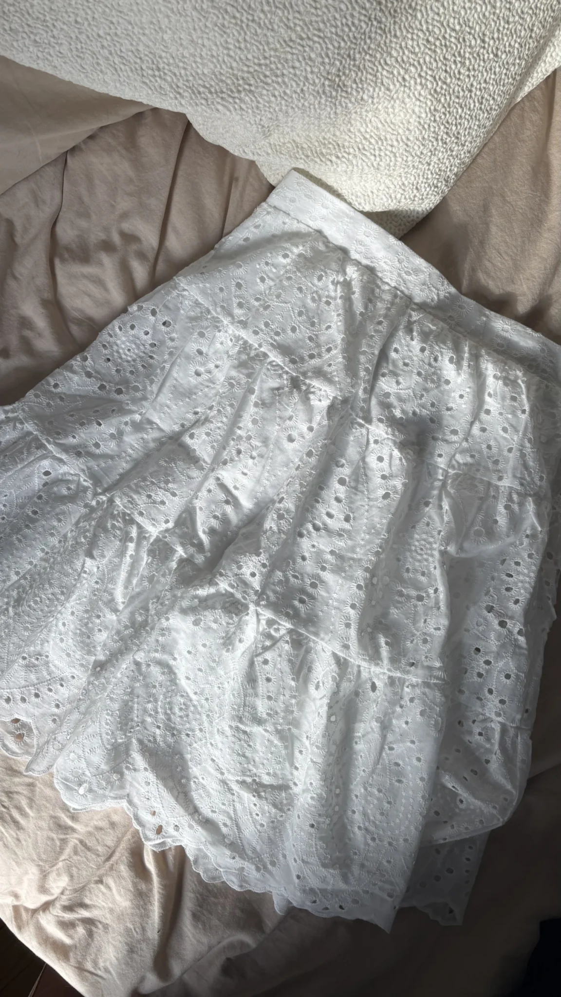 Featured image for Jupe boho blanche