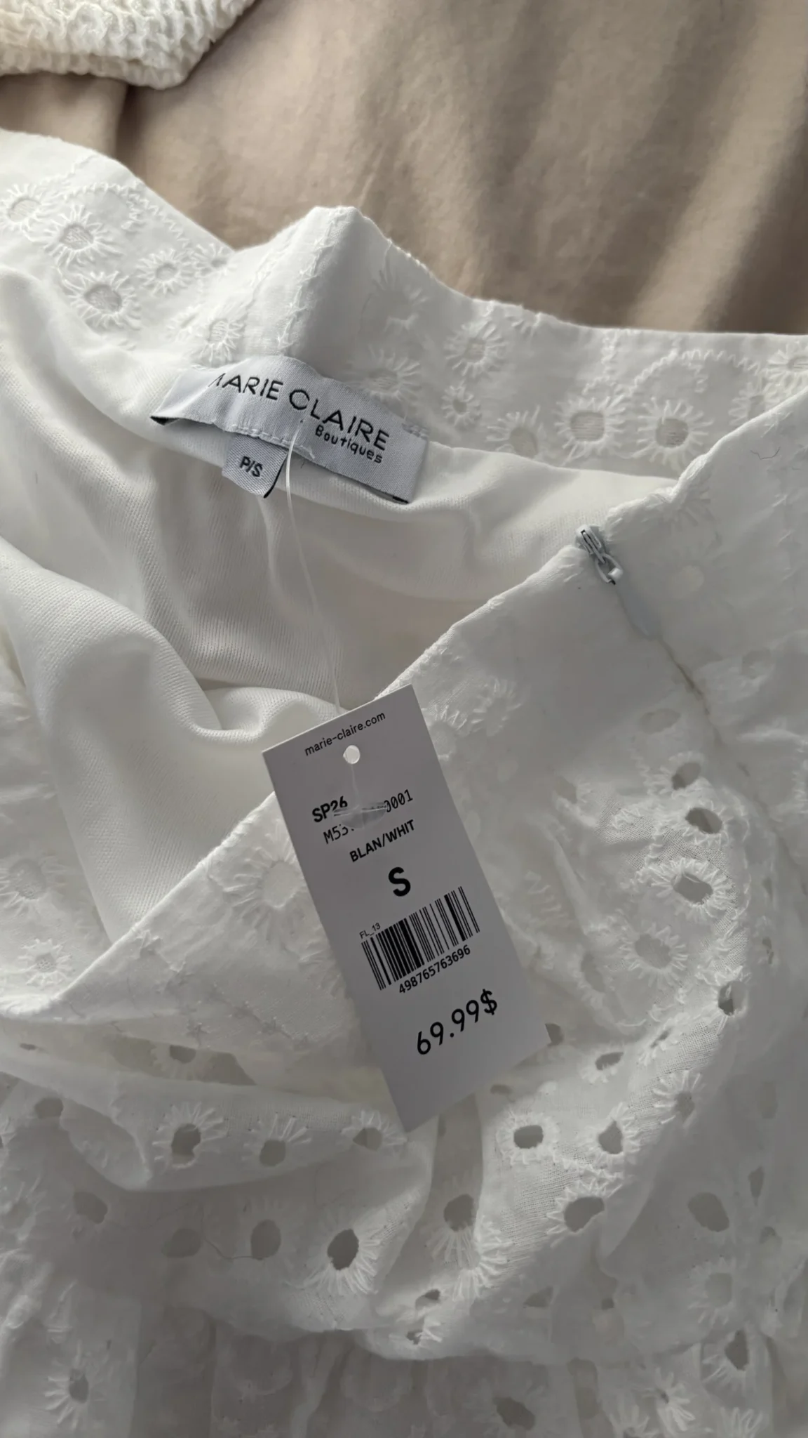 Image for Jupe boho blanche