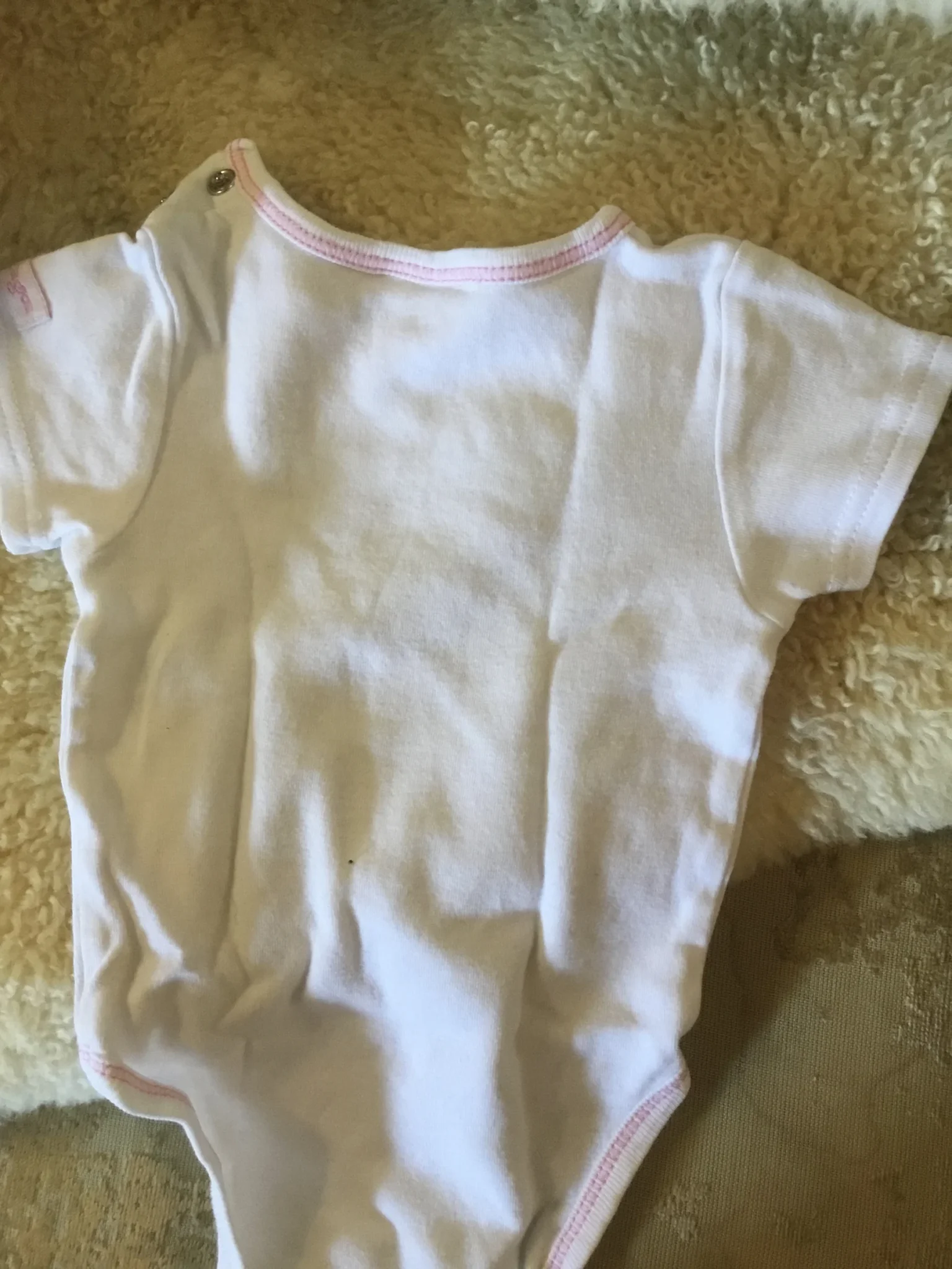 Image for Cache couche blanc lapin bébé unisexe 9 mois petit