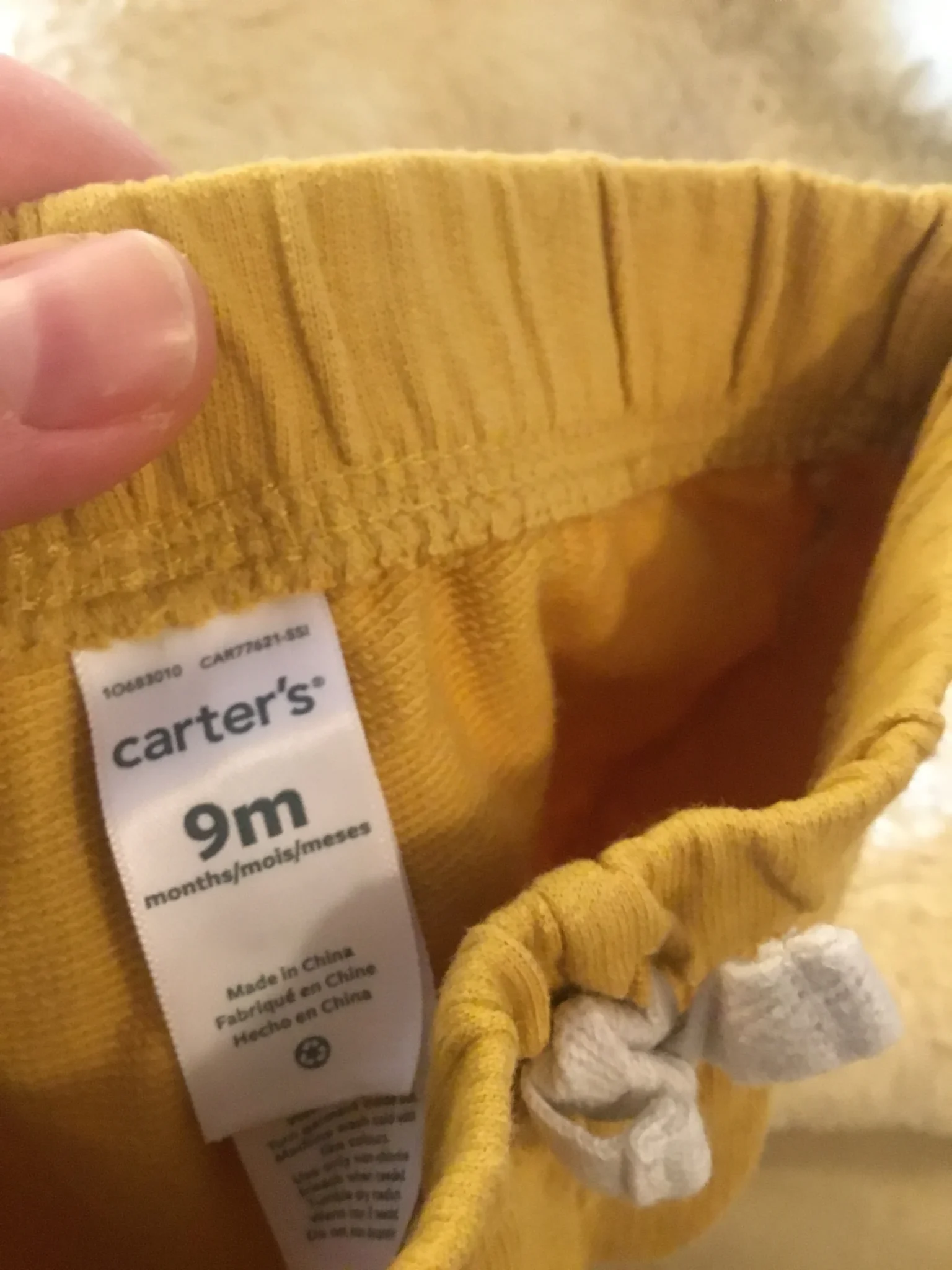 Image for Cache couche blanc lapin bébé unisexe 9 mois petit