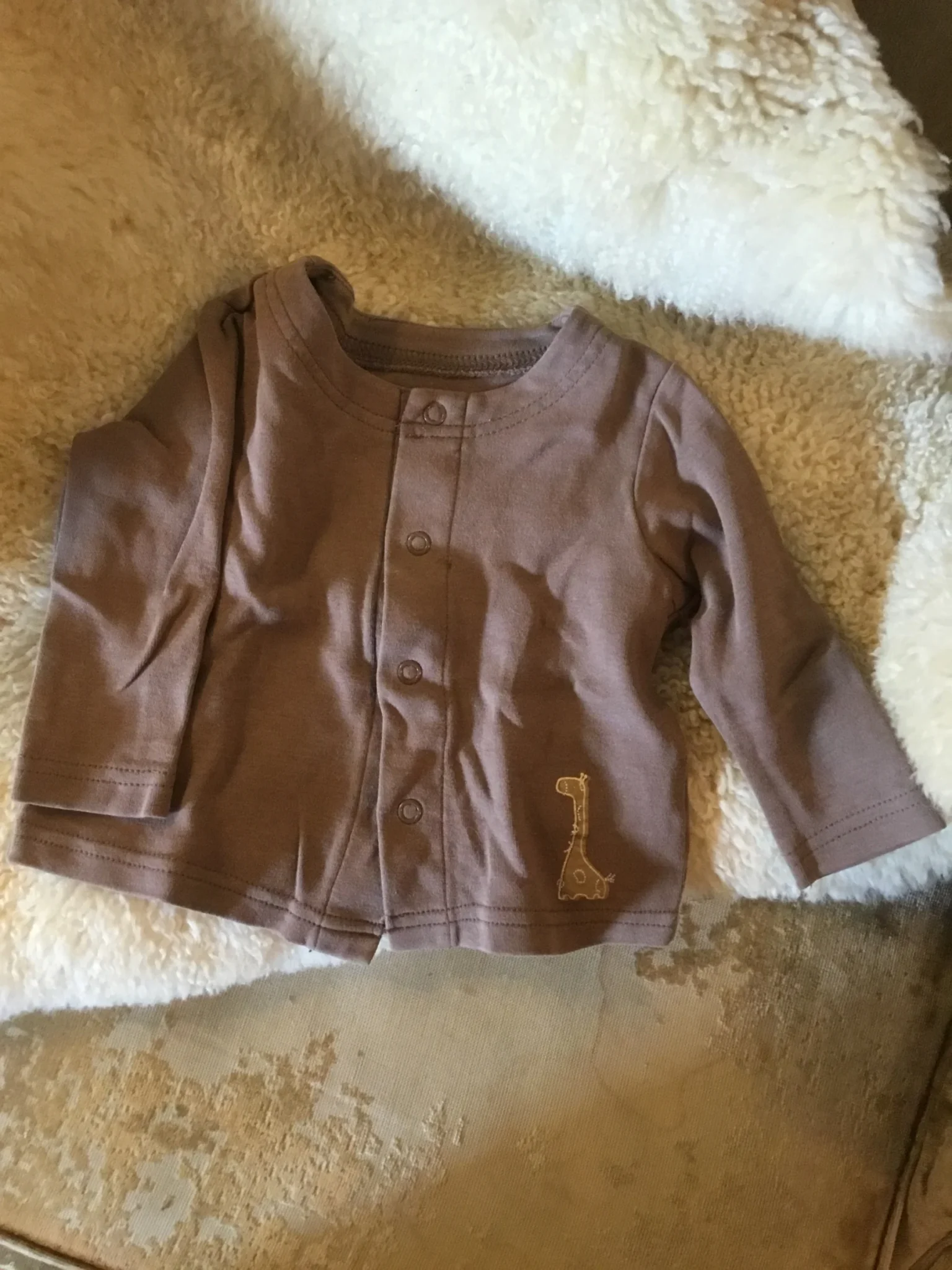 Image for Belle veste café au lait bébé unisexe 6-12
