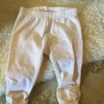 Featured thumbnail for Leggings beige doux bébé fille 9 mois petit