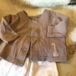 Thumbnail for Leggings beige doux bébé fille 9 mois petit
