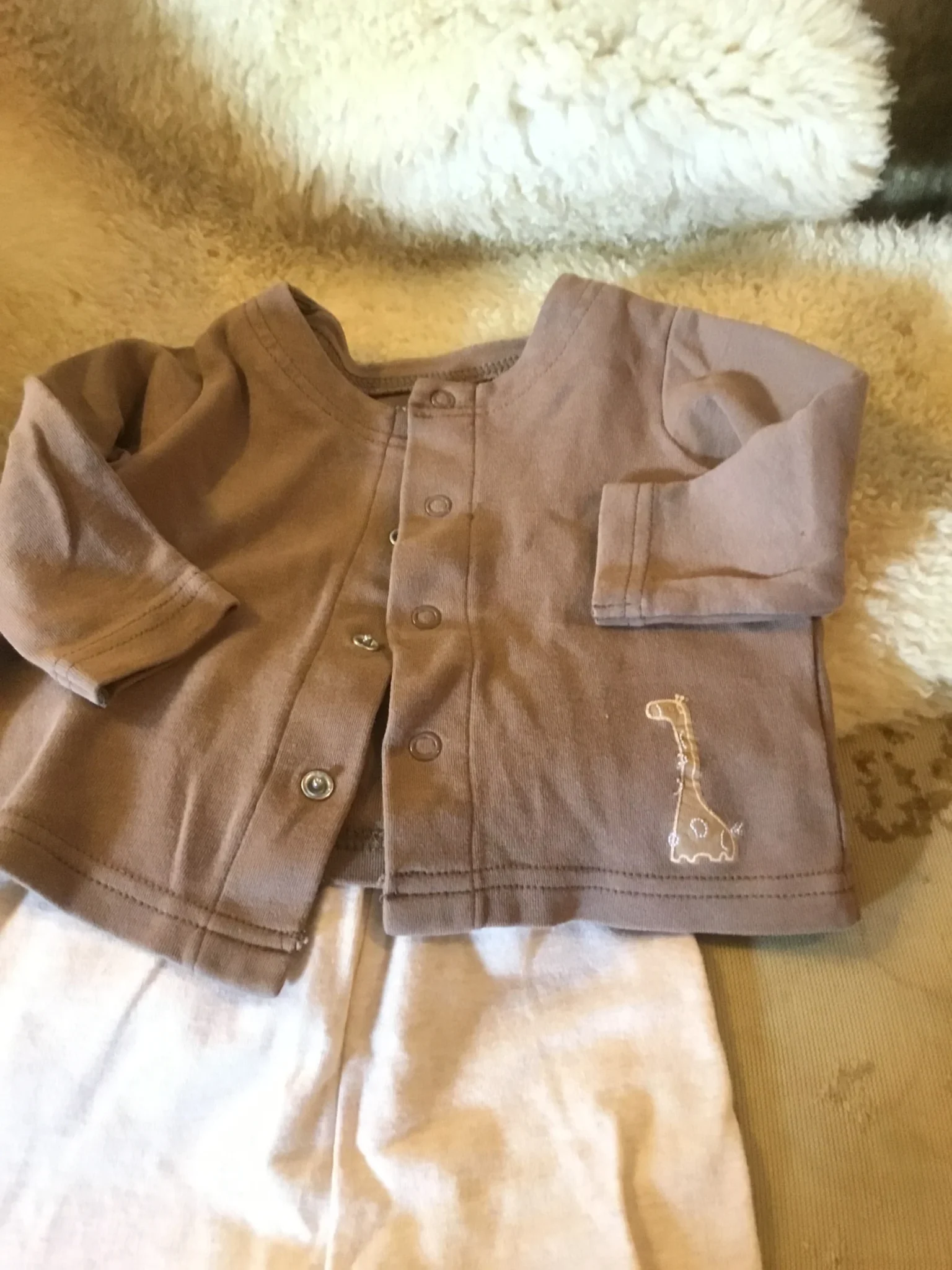 Image for Leggings beige doux bébé fille 9 mois petit