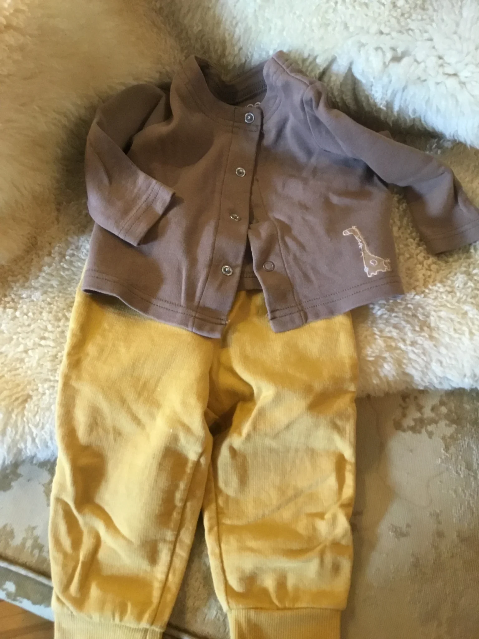 Image for Pantalon jaune coton jogging bébé unisexe 9 mois petit