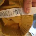 Thumbnail for Pantalon jaune coton jogging bébé unisexe 9 mois petit