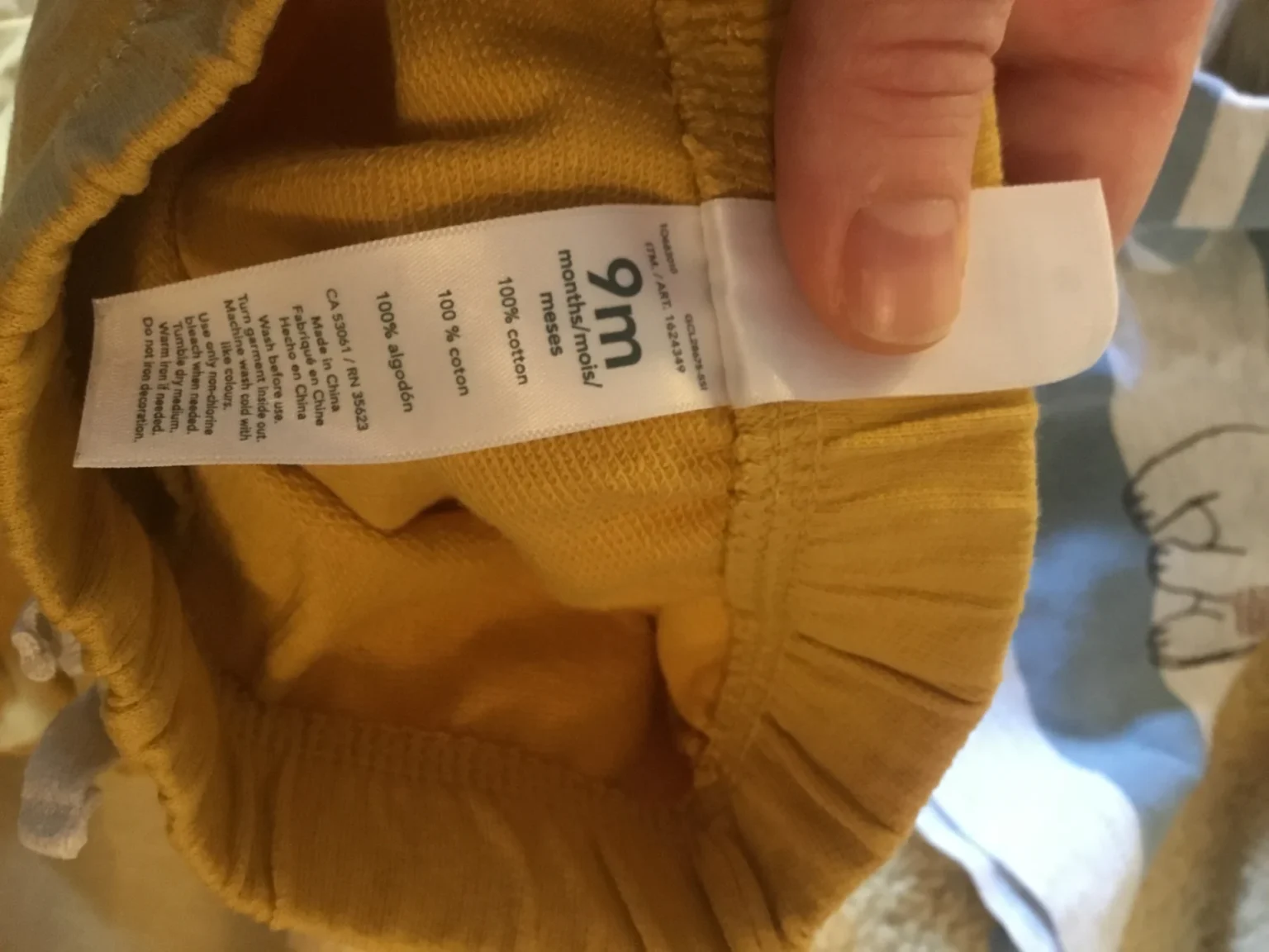Image for Pantalon jaune coton jogging bébé unisexe 9 mois petit
