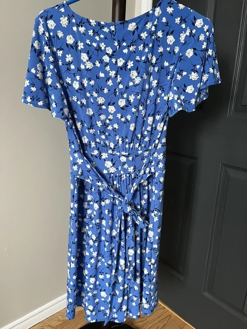 Image for Robe bleue fleurie