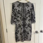 Thumbnail for Grey dress with black pattern