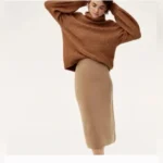 Thumbnail for ARITZIA The Group Babaton high-waisted beige skirt size Small