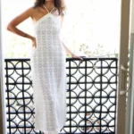 Featured thumbnail for KOTN Women's Maxi Dress size XXL White Crochet 85% organic cotton