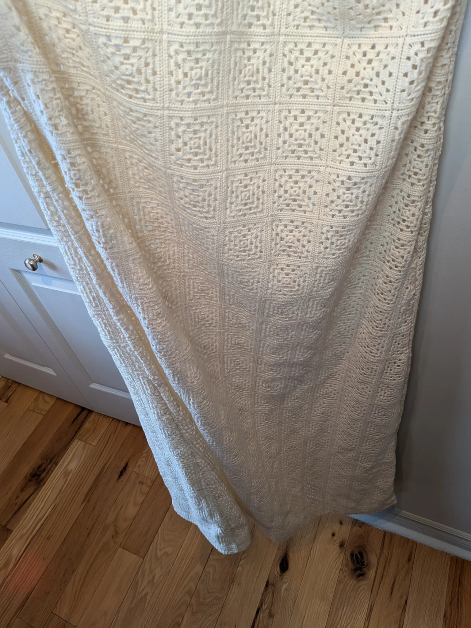 Image for KOTN Women's Maxi Dress size XXL White Crochet 85% organic cotton